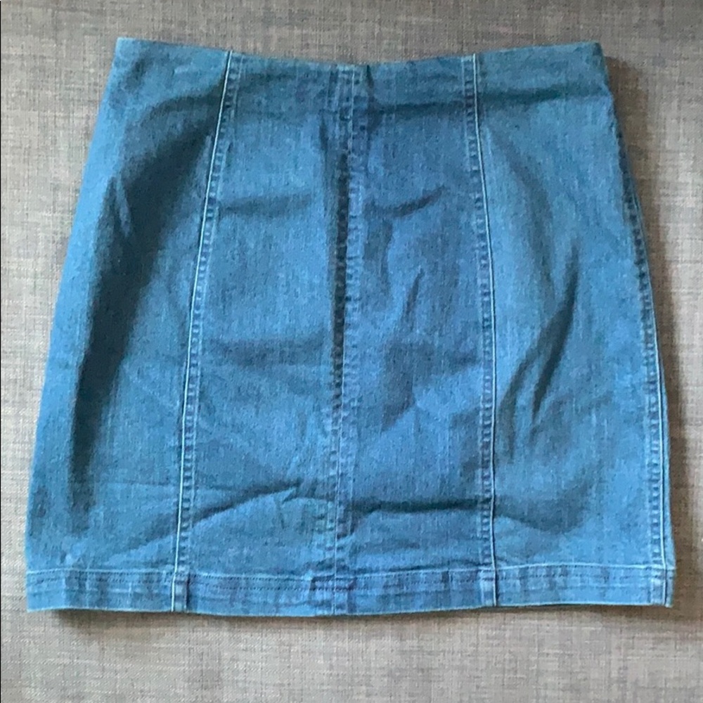 Altar'd State Tight Jean Mini Skirt